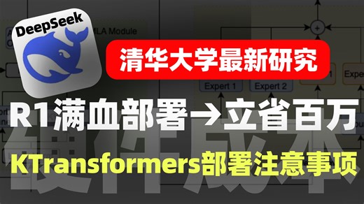 一文详解清华大学最新研究KTransformers，14G显存部署DeepSeek R1满血版注意事项！ 高性能部署大尺寸模型~