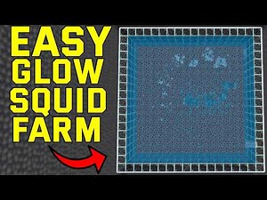 EASY Glow Squid Farm Minecraft 1.21 (Bedrock,Mcpe,Ps4,Xbox)
