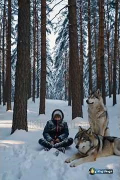 Miracle of the Wolves: How a Wild Pack Saved a Boy from a Deadly Snowstorm!" #short