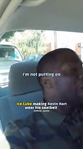 Ice Cube making Kevin Hart wear his seatbelt | Kevin Hart Comedian