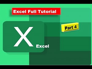 Excel Full Tutorial Course