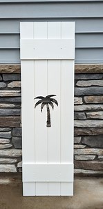 NEW PVC Exterior Shutter: Customize Your Shutter Height and Design. - Etsy