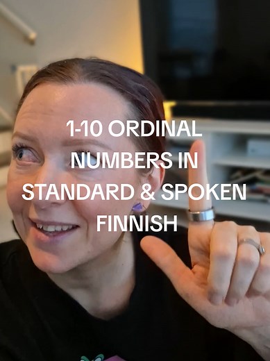 Ordinal Numbers from 1 to 10 in Finnish
