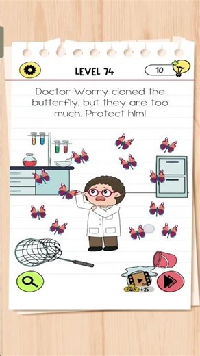 Brain Test 4 Level 74 Solution | Brain Test | Doctor worry