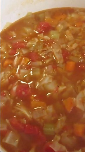 WEIGHT LOSS CABBAGE SOUP Recipe 😋 It’s YUMMY 😍 #food #vegetables #weightloss #recipe