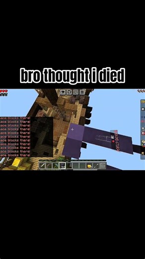 keep up i am too fast #minecraft ||block place running || bridges