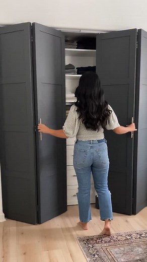 Jessell and Andrew on Instagram: "I guess you can say we ran out of closets to transform...for now! Here are 4 of our transformations over the years in 15 seconds! ✨ Two still function as traditional storage for clothes, but the others? We got creative. One doubles as gym equipment storage and a workspace. Another is now a toddler-sized dream: part toy zone, part book nook, part art desk. Because in our home, every inch is designed to work for us. Save this for your next space-maximizing idea! #