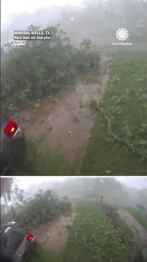 Devastating Tornado Damage Across Texas Neighborhood!