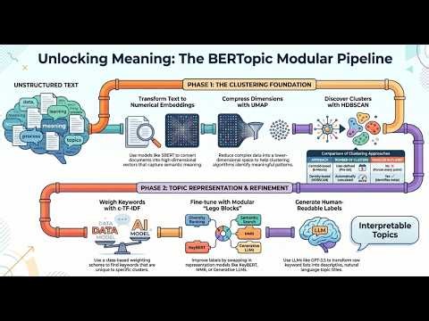 From Embeddings to Insights: Text Clustering and Topic Modeling with BERTopic