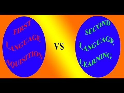 The comparision between first language acqusition and second language learning