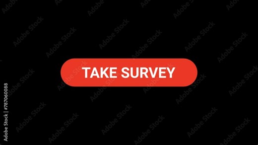 Take survey Button click Animation with Transparent Background