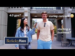 Asking UC Berkeley students how they got into the Haas School of Business