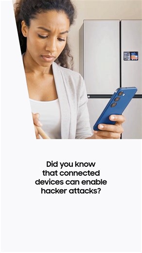 With Knox Matrix exclusive layer of protection, your Samsung devices assemble a barrier against hacker attacks. Do you know how? Knox Security technology uses communication between devices to improve your private data and information safety, ensuring your complete peace of mind. | Samsung