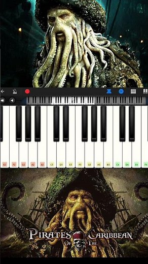 Davy jones - pirates of the Caribbean 2 #piano #shorts