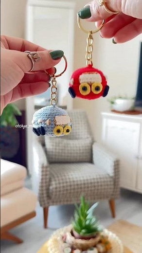 DIY Mini Crochet Car Keychain! 🚗