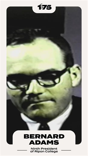 President Bernard S. Adams laid the foundation for today's Ripon College curriculum beginning in the 1960s. He modernized instruction to focus on problem-solving and added off-campus and independent study, as well as self-designed and interdisciplinary programs. #RiponCollege175 | Ripon College