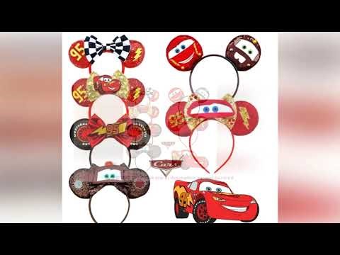 Toy Story Mickey Mouse Ear Hairband Female Cartoon Car Accessories Ariel Headband women Sebastian Pe