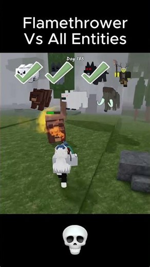 Flamethrower Vs All Entities | Roblox