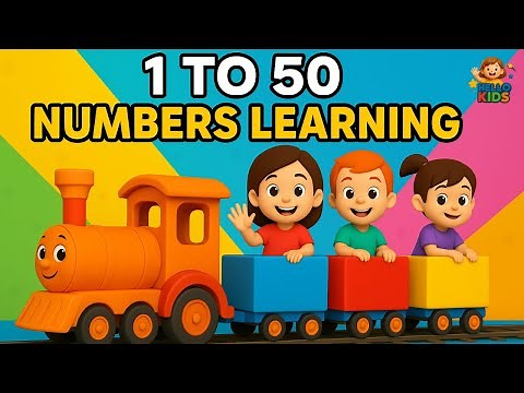 123 song for kids | Children learning numbers | Counting 1 to 50 | Peppy Animals