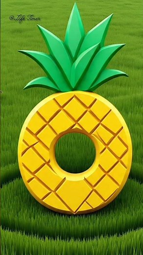 0 to 9 Count-Up Timer 🍍 | Fun Finapple Theme for Kids & Classrooms #countup #timer #shorts