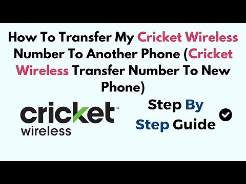 How To Transfer My Cricket Wireless Number To Another Phone (Transfer Number To New Phone)