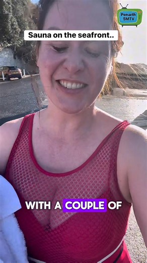 Opens today until 1st March 2026 - Hot 2 Cold sauna on Penarth seafront in partnership with Dawnstalkers We spoke to some locals giving it a try.. | Penarth SMTV