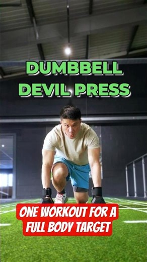 🔥 The ULTIMATE Dumbbell Devil Press - Full Body & Fat Birning
