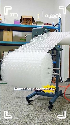 Effortless Warehouse Packing! Air Cushion Machine and Roll Winder is Here! #pack #packingmachine