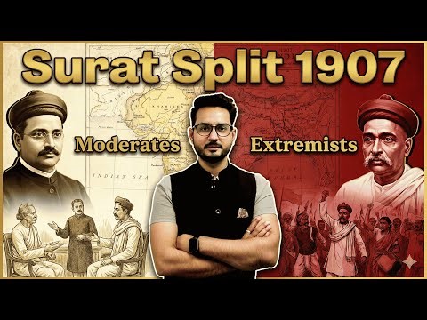 Surat Split Explained (1907) | Moderates vs Extremists | Rise of Extremism | Modern History Lecture