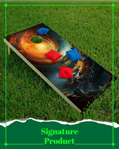 Time Warp - Cornhole Board Wrap - Set of 2