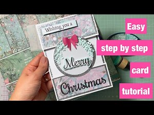 Christmas card tutorial with Frosty & Bright collection by Crafter's Companion #crafterscompanion