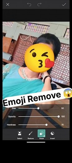how to remove emoji from picture 😱 | #shorts #emoji #viral