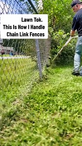 7.4K views · 1.4K reactions | Flip Edge Those Chain Link Fence With Your Trimmer #growitwemowit #foryou #business #lawncare #tips #tools #hacks | Grow It We Mow It LLC | Facebook