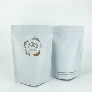 [Hot Item] Custom Printed 250g 500g 1kg Plastic Coffee Bag with Valve and Zipper