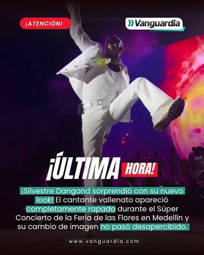 Silvestre Dangond sorprendió con su nuevo look en la Feria de las Flores en Medellín | Vanguardia