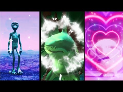 "Alien & Shark Coffin Dance 💀✨ Funny Meme"