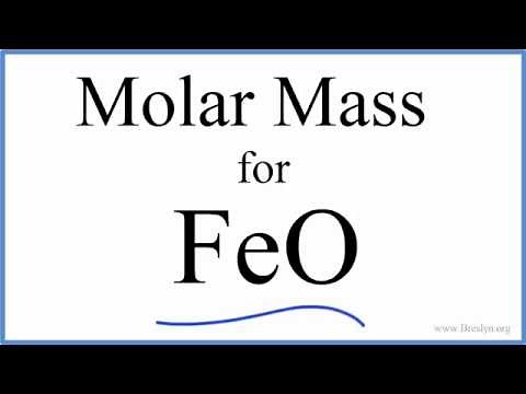 Molar Mass / Molecular Weight of FeO: Iron (II) oxide