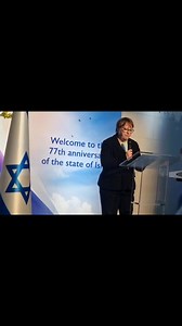 Maria Eagle, Britain's minister for defence procurement, addressing the Israeli embassy's Yom Ha'atzmaut celebration at the British Museum in London. At one point an embassy official interrupted her speech to ask the guests to show her some respect by not talking as she spoke. #YomHaatzmaut | Jewish Telegraph