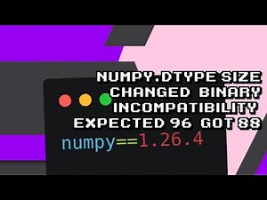 Fixing numpy.dtype size error! Expected 96, got 88 - Binary compatibility issue?