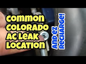 Fixing and charging the Chevy Colorado AC the easy way!
