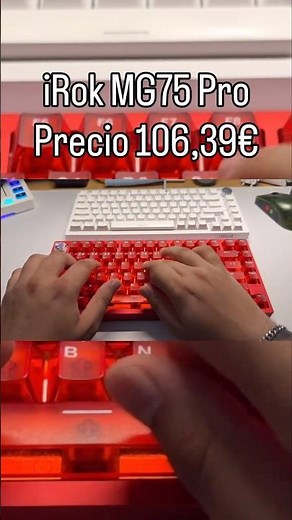 Typing test de teclados de barato a más caro #shorts
