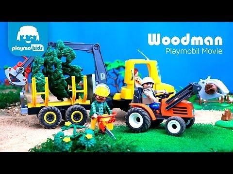 Playmobil Farm - Playmobil Country 6814 Lumber Yard With Tractor - Playmobil Review
