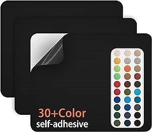 Canvas Repair Patch 9×11 Inch 3Pcs Waterproof Self-Adhesive Fabric Repair Patch for Tents,Boat Cover,Pop Up Canopy,Patio,Bags,Car Seats,Sofas,Furniture Cover(Black)