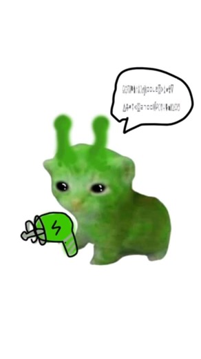 Hypersupercat on Instagram: "Alien cat - DAY 022 #catmeme #catmemes #cat #aliencat #memes"