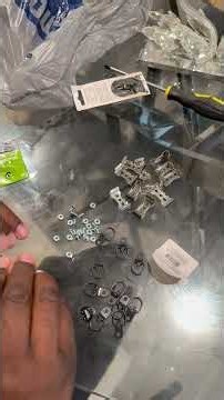 How to Make DIY Hanging brackets to Hang Shop Lights on Wire Shelves #barrinagrowlights #shorts