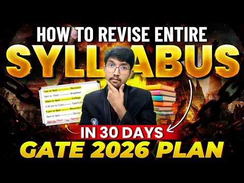 How To Complete gate syllabus 2026 In 30 Dyas | Complete Plan & Strategy | IFAS