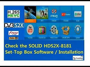 Check the SOLID HDS2X-8181 Set-Top Box Software and Installation