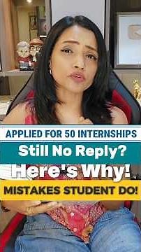 How to Apply for Internships without getting Rejected?? Mistake to avoid in your CV!