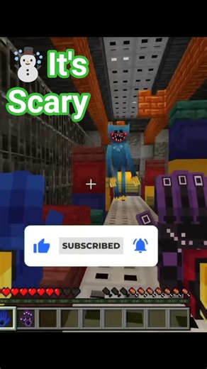 The Shock Factor: HUGGY WUGGY is in MINECRAFT?! 😱🏃‍♂️#minecraft #shorts