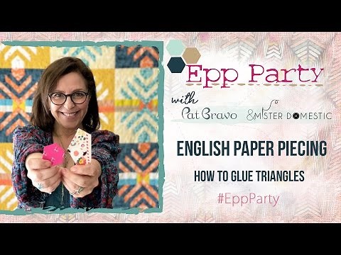 English Paper Piecing-How to glue triangles